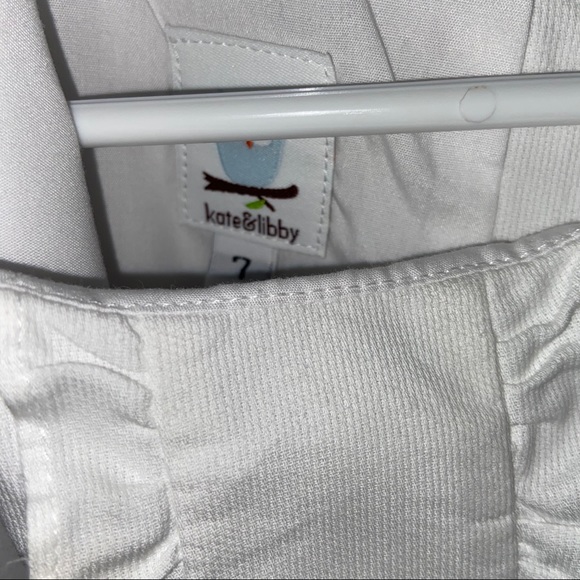 Kate and Libby White Pique Shift Dress - Picture 2 of 2